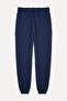 Women's Navy Blue Tie-Waist Jogger Sweatpants - 2
