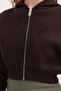 Fleece-Lined Crop Sweatshirt H1526-T9 - 3