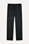 Men's Navy Blue Straight Fit Trousers - 6
