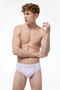 Men's White Modal Lycra Slip Underpants 080