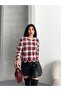 Women's Crochet Embroidered Floral Pattern Long Sleeve Blouse - 8