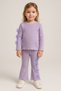 Girls' Floral Detail Flared Leg Set