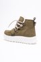 Veyra Women's Khaki Suede Fur Detailed Sports Boots - 5