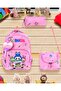 Girl's Primary School Orthopedic Bubu 3-Piece Bag Set with 3 Compartments, Water Bottle Compartment, Foil-Lined, Lunch Compartment and Pen Holder 538