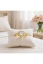 Adjustable Heart Design Steel Ring |   White Zircon Stone, Non-Tarnish Gold Color - 4