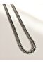 Silver Color Steel Cuban Chain Necklace 65cm - 2