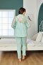 women's three-piece long-sleeve pajama set - 2