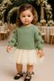 Birthday-Wedding-Christmas Baby Seamless Oversize Pompom Knit Sweater - 5