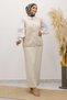 Buttoned Knitwear Sweater Tsd250221 Beige - 3