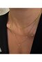 Pink Zircon Stone Steel Necklace - 4