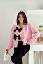 Pink Bow Knitwear Cardigan