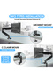 ® Computer Monitor Arm, Gas Spring Monitor Mount Desk Mount Tilt Angle for 10-32 Inch - 3