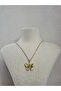 Non-Tarnish Steel Butterfly Enamel Necklace - 2