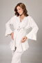 Women's Beige Flared Sleeve Double-Breasted Collar Winter Special Design Maternity Pajama Set - 7