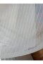 Striped Pearlescent Tulle Curtain Without Pleats Ready-Made Curtain Sewn