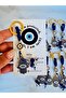 Gift 10-Pack Evil Eye Beaded Keychain Fatman's Hand - 3