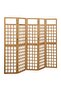 5-Panel Room Divider/Trellis Solid Fir Wood 201.5x180 cm