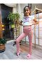 Girl's Tights Winter Ribbed Cotton Elastic Waist Ballerina Dusty Rose - 6