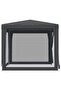 Party Tent with 4 Mesh Sidewalls Anthracite 2.5x2.5 m HDPE - 2