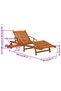 Sun Loungers 2 pcs Solid Wood Acacia - 3