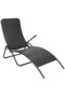 Folding Sun Lounger Poly Rattan Black