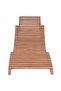 Folding Sun Lounger Solid Teak Wood - 2