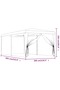 Party Tent with 6 Mesh Sidewalls Blue 3x6 m HDPE - 3