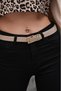 Körülü Gold Buckle Women's Belt Trouser Belt Coat Belt Waist Belt Shirt Belt - 4