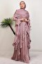 Ebru Yoryo Evening Dress Dusty Rose - 3