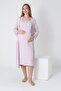 Lilac Lace Detailed Maternity and Postpartum Nightgown Set - 2