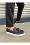 Jy153 Bloom Laceless Tasseled Skin Men's Casual Sports Classic Shoes Cbt - Black - 2