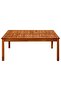 Garden Coffee Table 110x110x45 cm Solid Acacia Wood - 2