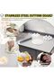 Stainless Steel 40X50 cm Cutting Board Kitchen Counter Protector - 4