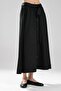 Women's Front Buttoned Belted Design Long Skirt - 2