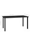 Garden Dining Table Black 140x70x73 cm Poly Rattan - 3
