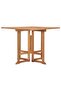 Folding Garden Dining Table 90x90x75 cm Solid Teak Wood - 2