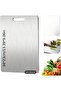 Stainless Steel Cutting Board 24X34 cm Double-Sided Use for Kitchen - 3