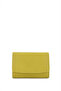 Unisex Genuine Leather Yellow Card Holder