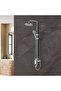 Milano Curry Rain Shower Set | Chrome Finish | Adjustable Height 81.5-123 cm | 5 Year Warranty