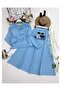 Bowknot Hijab Skirt Double Set - 2