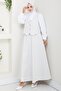 Double Gabardine Vest Skirt Set 1400 - Gray