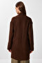 Long Knit Cardigan with Pockets Lza0014 Brown - 5