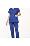 Doctor Uniform Envelope Collar Scrubs Suit Bat Sleeve Nurse Clothing Cotton Fabric - 2
