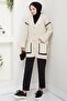 İlge Buttoned Knitwear Cardigan 1597 - Beige - 2