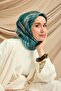 وشاح تيفيل الحريري IST 11484 - 36 نمط مخطط باللون الفيروزي