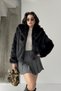 Black Premium Lined Faux Fur Coat