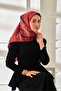 Tivil Silk Scarf Ist 11484 - 26 Pomegranate Flower Striped Pattern - 4