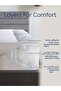 King Size Mattress Topper 180x200 cm – Brushed Microfiber Shell, 1500 GSM Down Alternative Fill, - 6