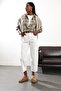 White High Waist Baggy Jean Rm3004