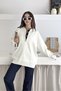 Basic Polo Neck Half Placket Buttoned Knit Sweater Aw25Kz0049 - 6